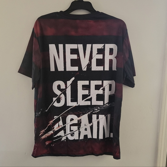 🍒🍒 Freddy Krueger Striped Graphic T-Shirt - Picture 5 of 8